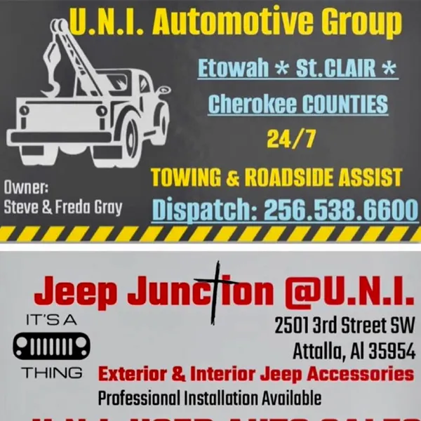 U.N.I. Towing logo